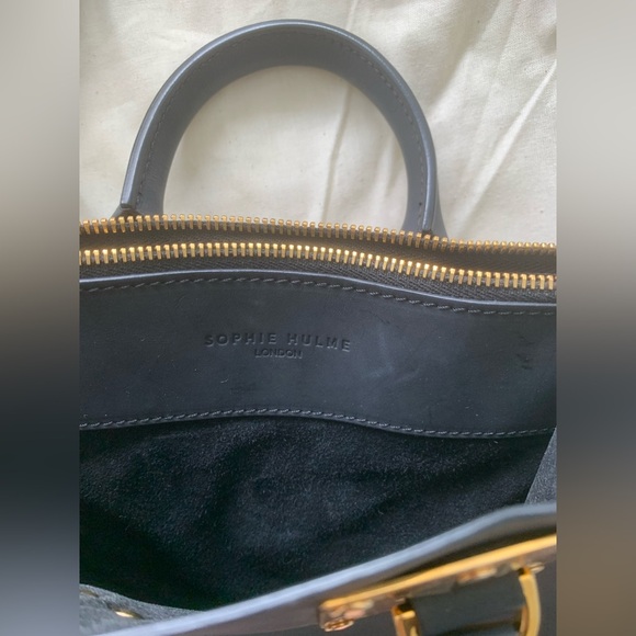 Sophie hulme leather crossbody bag - Picture 2 of 3